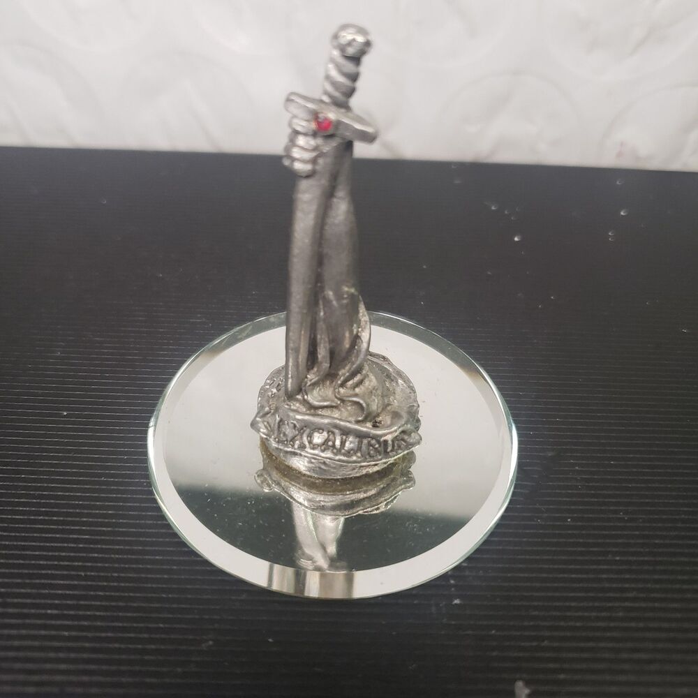 Vintage Gallo Pewter Excalibur Sword Figure - Dnd - 1.5 Inch Tall WWW